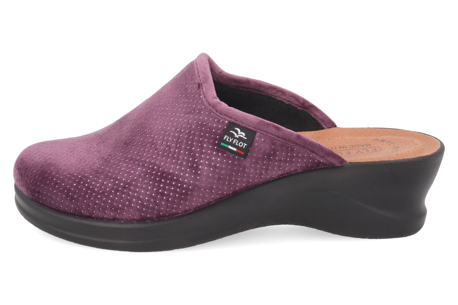 fly-flot-damen-pantolette-aus-microfaser-mit-anti-shock-leder-fu-bett image 3