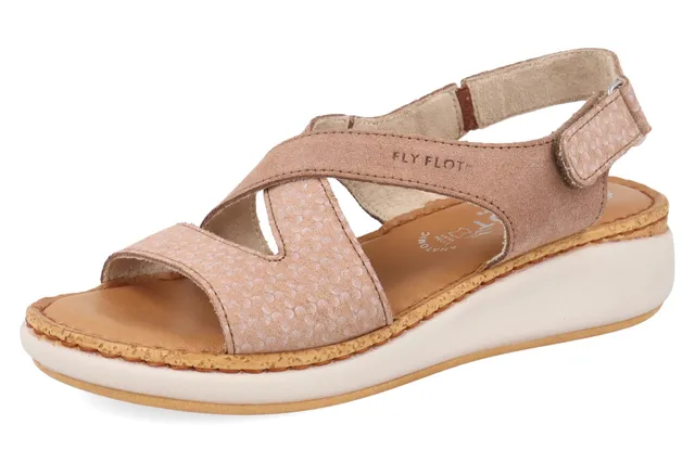 fly-flot-damen-leder-sandale-mit-klettverschluss image 1