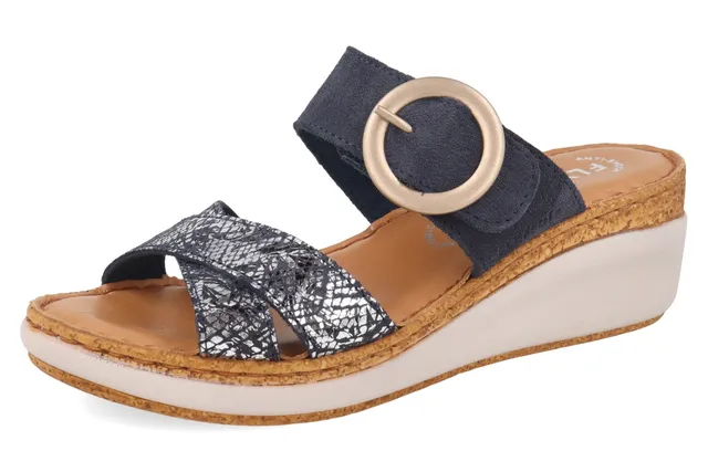 fly-flot-ciabatta-damen-pantolette-aus-echtleder-keil-6-cm-leder-fu-bett image 1