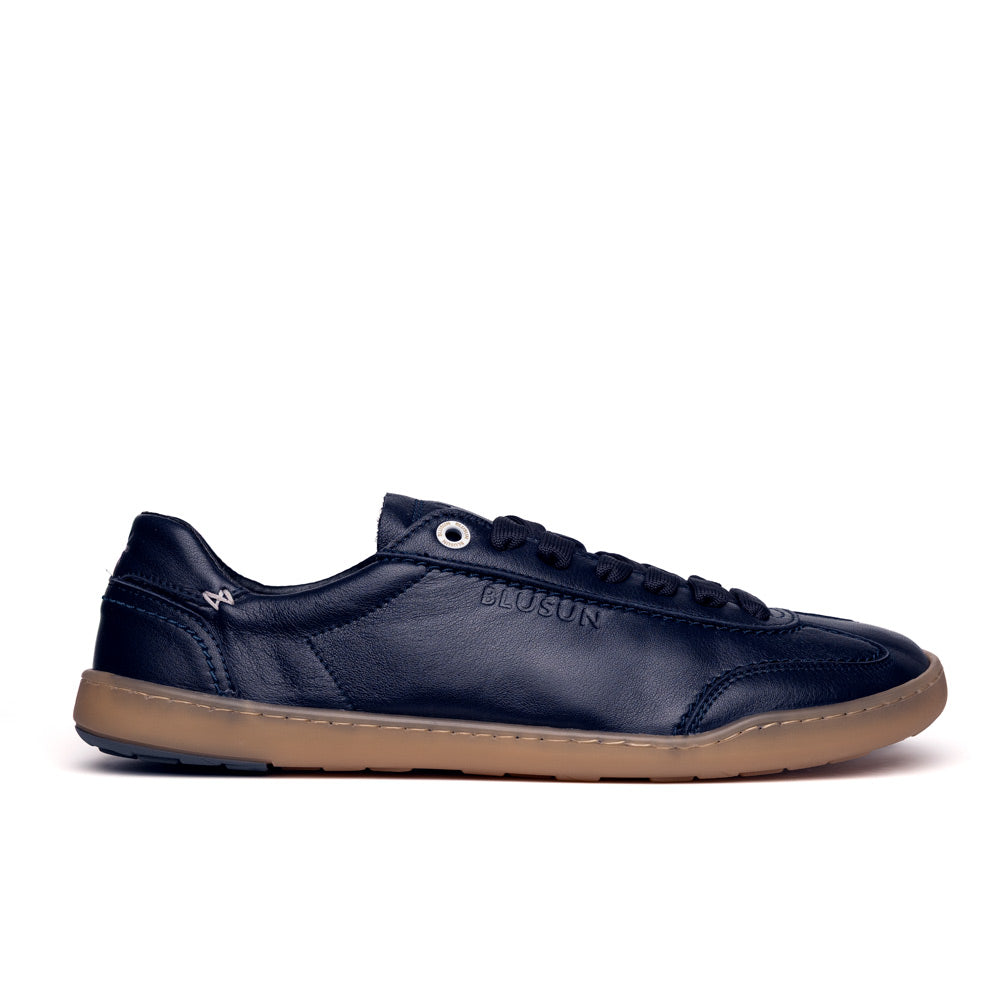 blusun-blsn-220w-damen-barfu-sneaker-navy-blue-glattleder image 1
