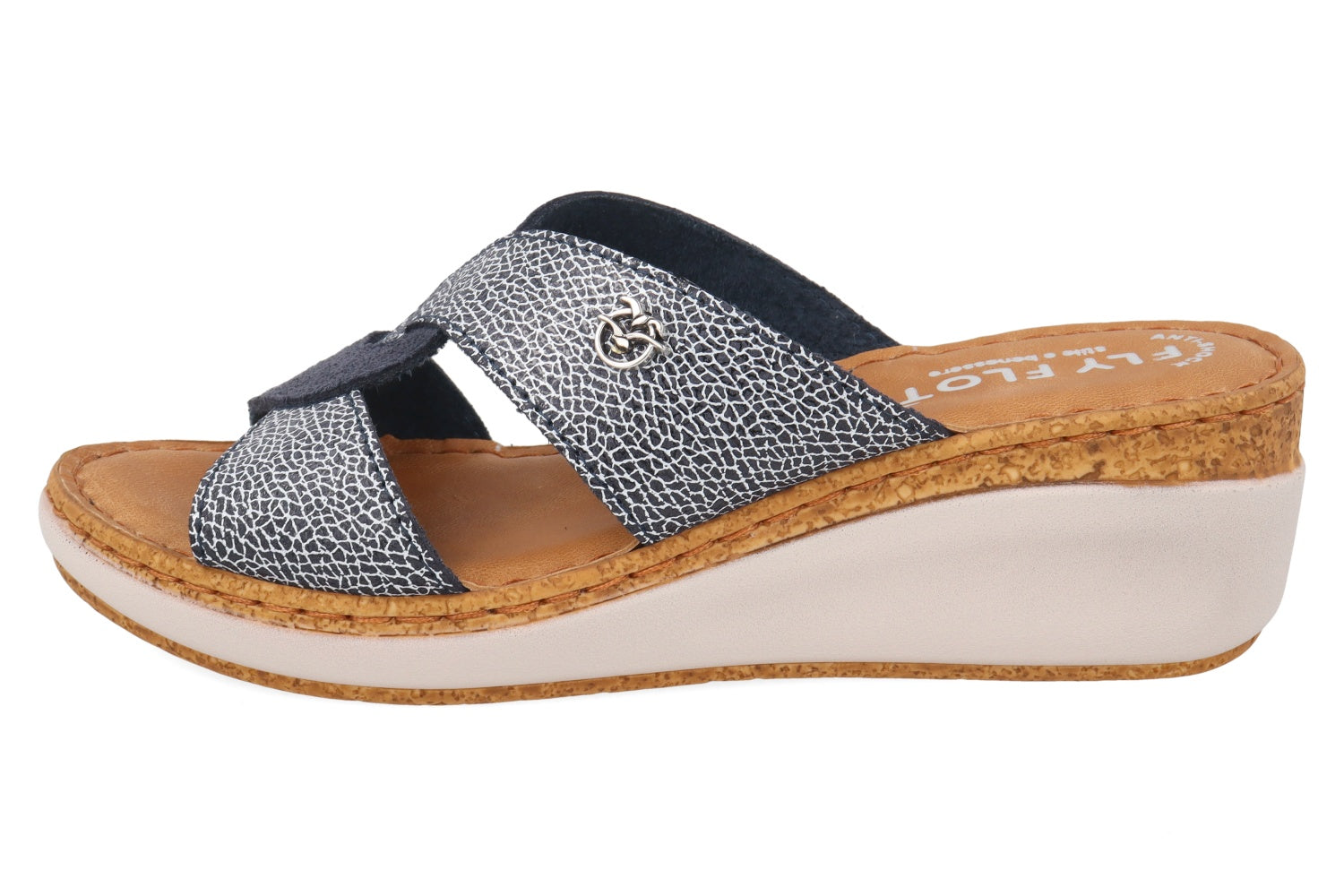fly-flot-damen-pantolette-leder-mit-anti-shock-fu-bett-6-cm-sohle image 3