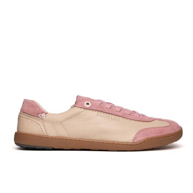 blusun-blsn-220w-damen-barfu-sneaker-light-beige-pink-glattleder image 1