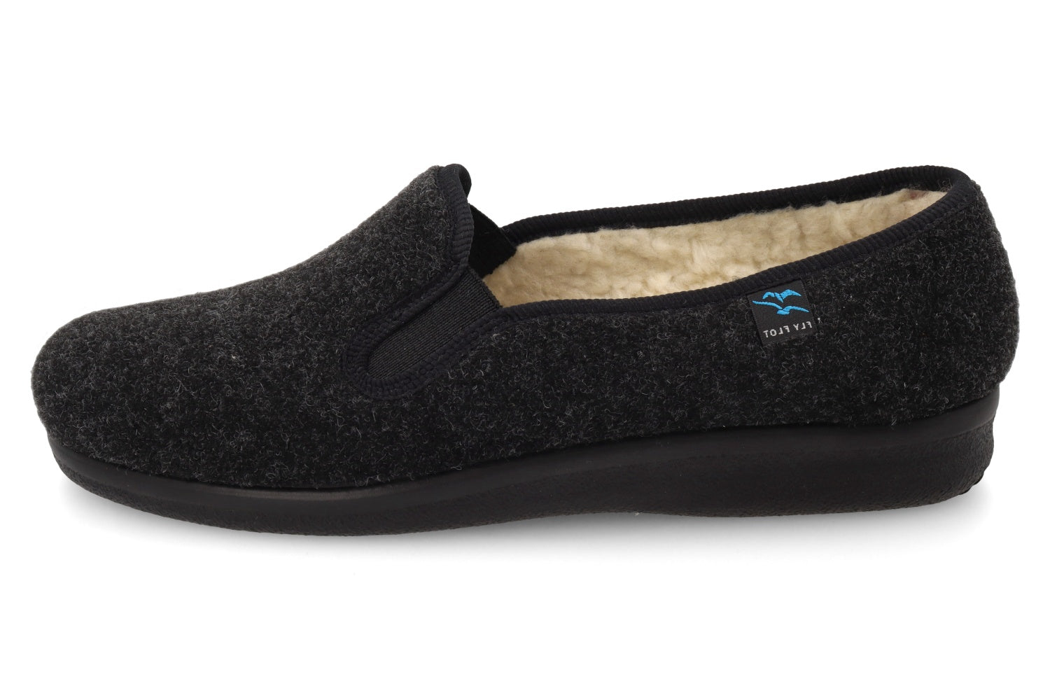 fly-flot-herren-pantoffel-echte-wolle-mit-gummi-3-cm-sohle image 3