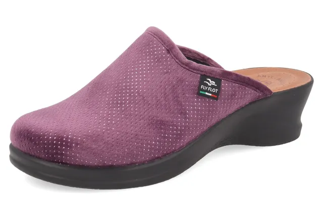 fly-flot-damen-pantolette-aus-microfaser-mit-anti-shock-leder-fu-bett image 1