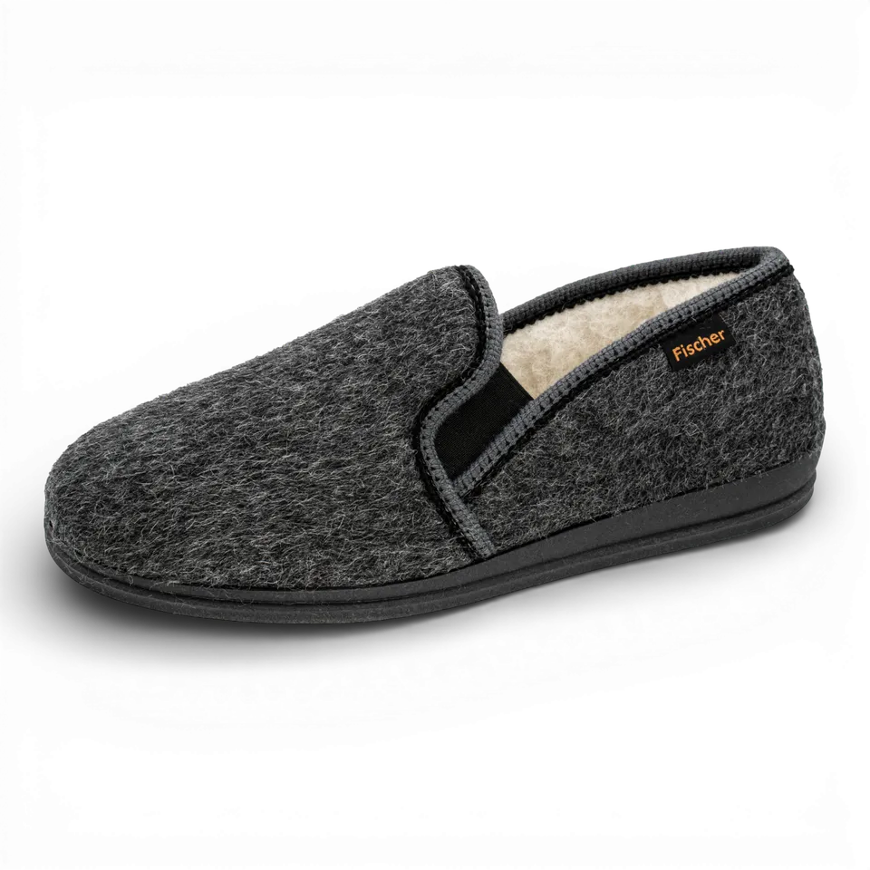 fischer-markenschuh-herren-hausschuh-lillestr-m-2610-stichelhaar image 1