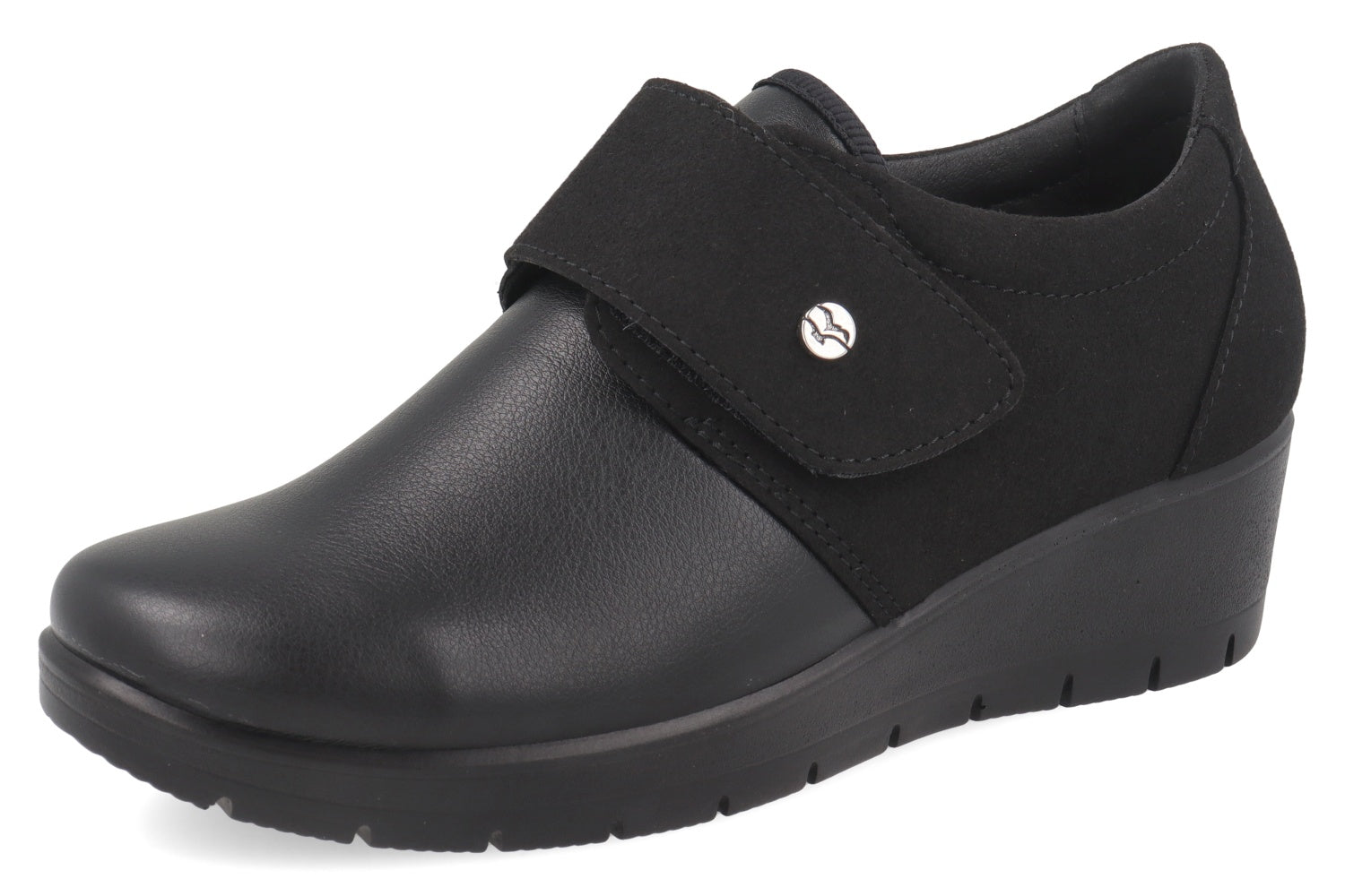 fly-flot-damen-schuh-aus-elastischer-microfaser-mit-klett-und-4-8-cm-sohle image 1