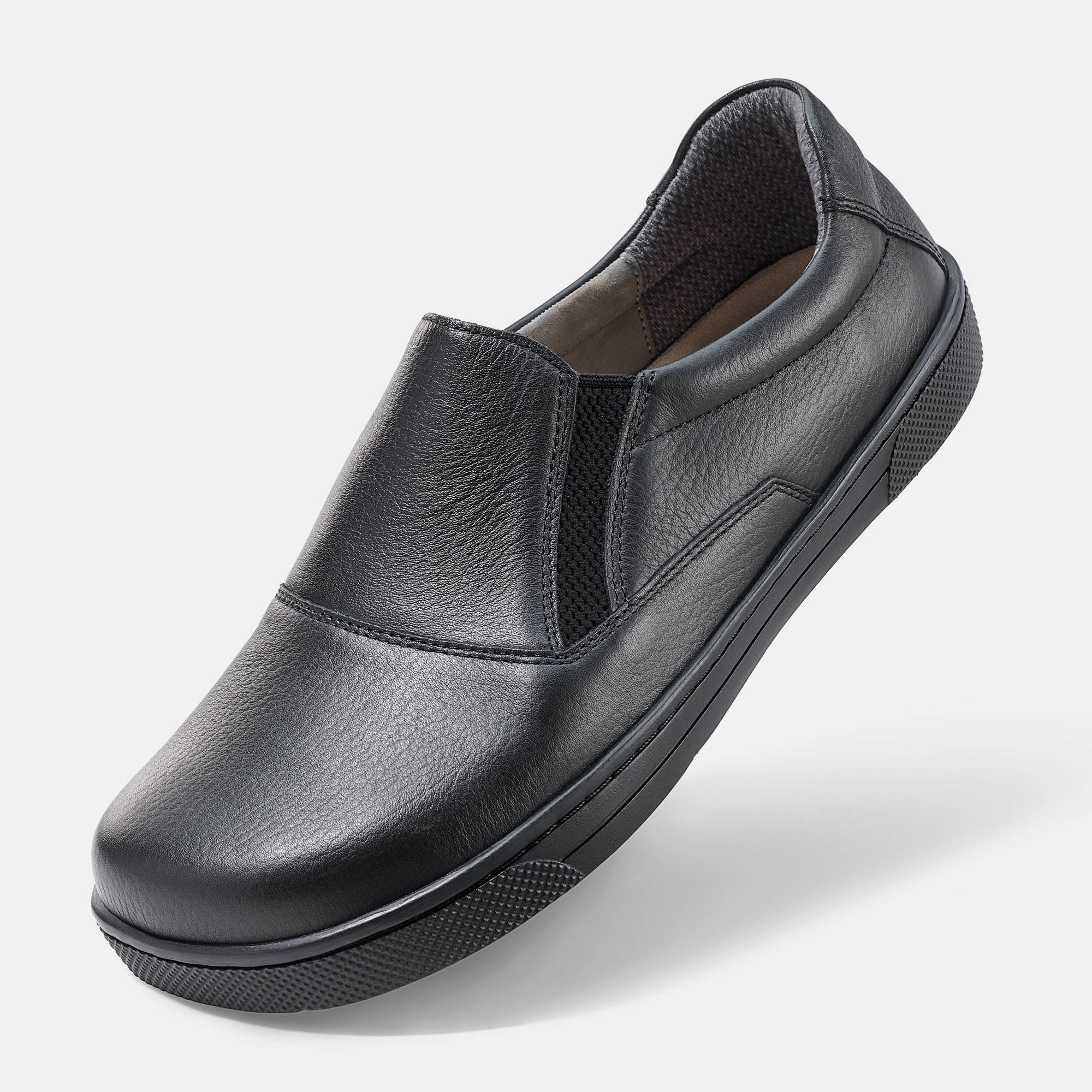 b-r-bastian-herren-slipper-schwarz-flach image 3