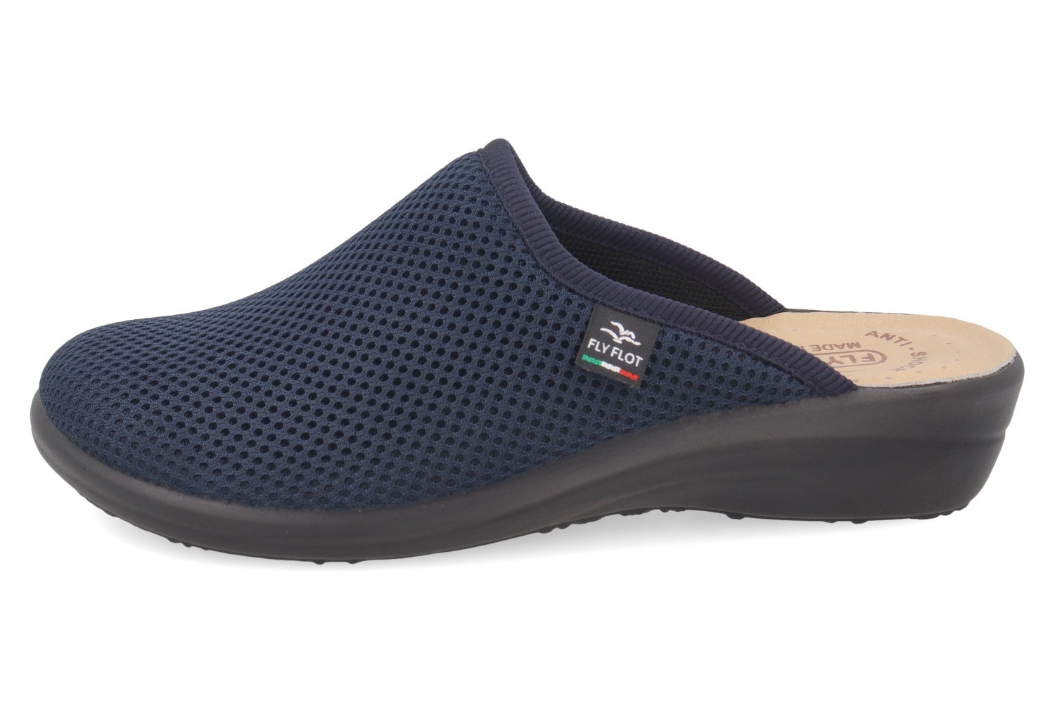 fly-flot-damen-hausschuh-netz-elastik-mit-leder-fu-bett image 3