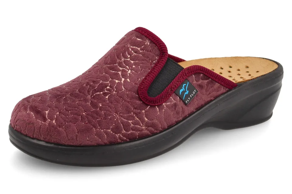 fly-flot-ciabatta-da-donna-in-morbida-microfibra-damen-pantolette-mit-lederfu-be image 1