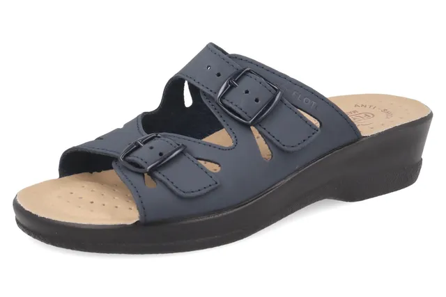 fly-flot-damen-pantolette-leder-mit-verstellbarer-schnalle image 1