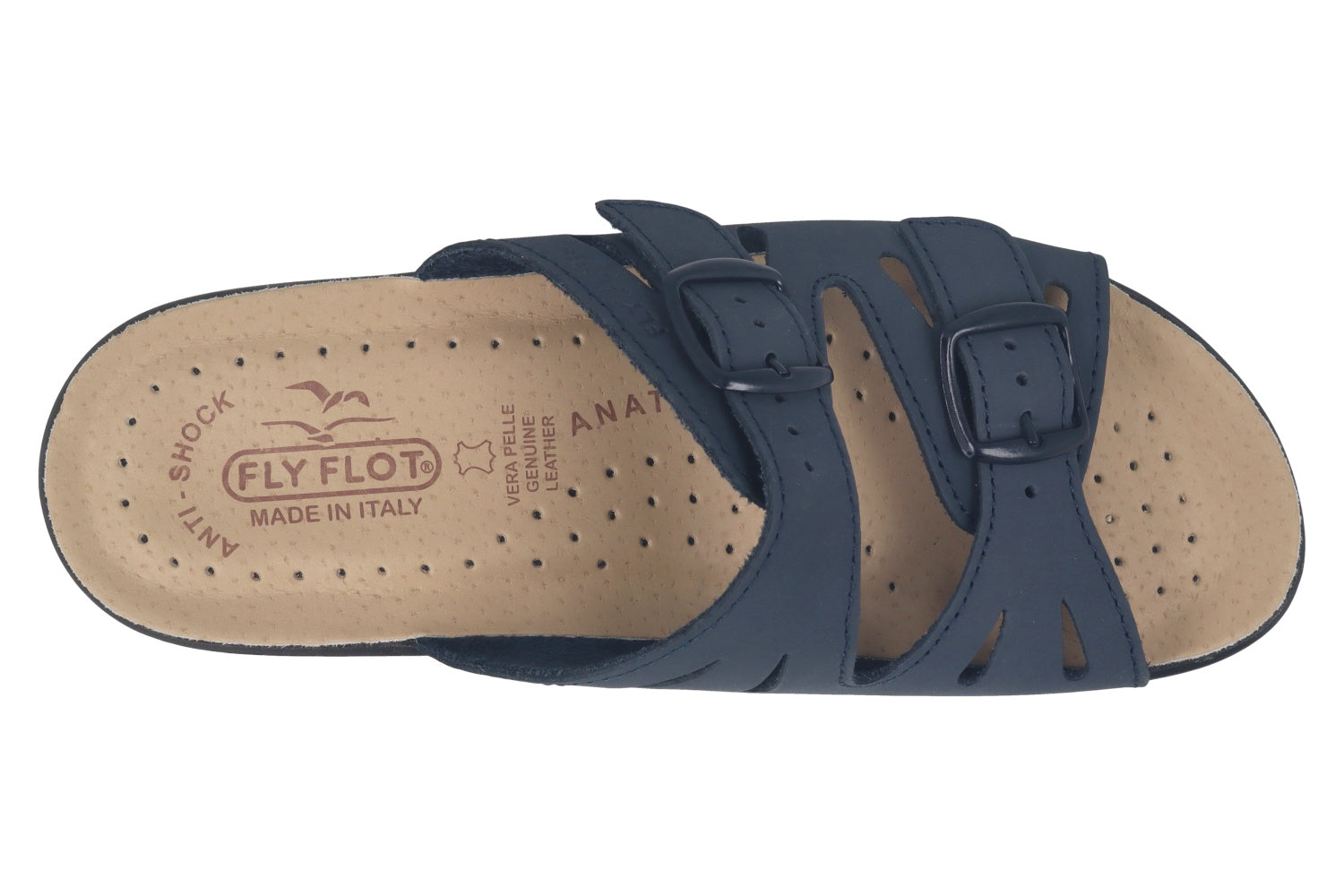 fly-flot-damen-pantolette-leder-mit-verstellbarer-schnalle image 2