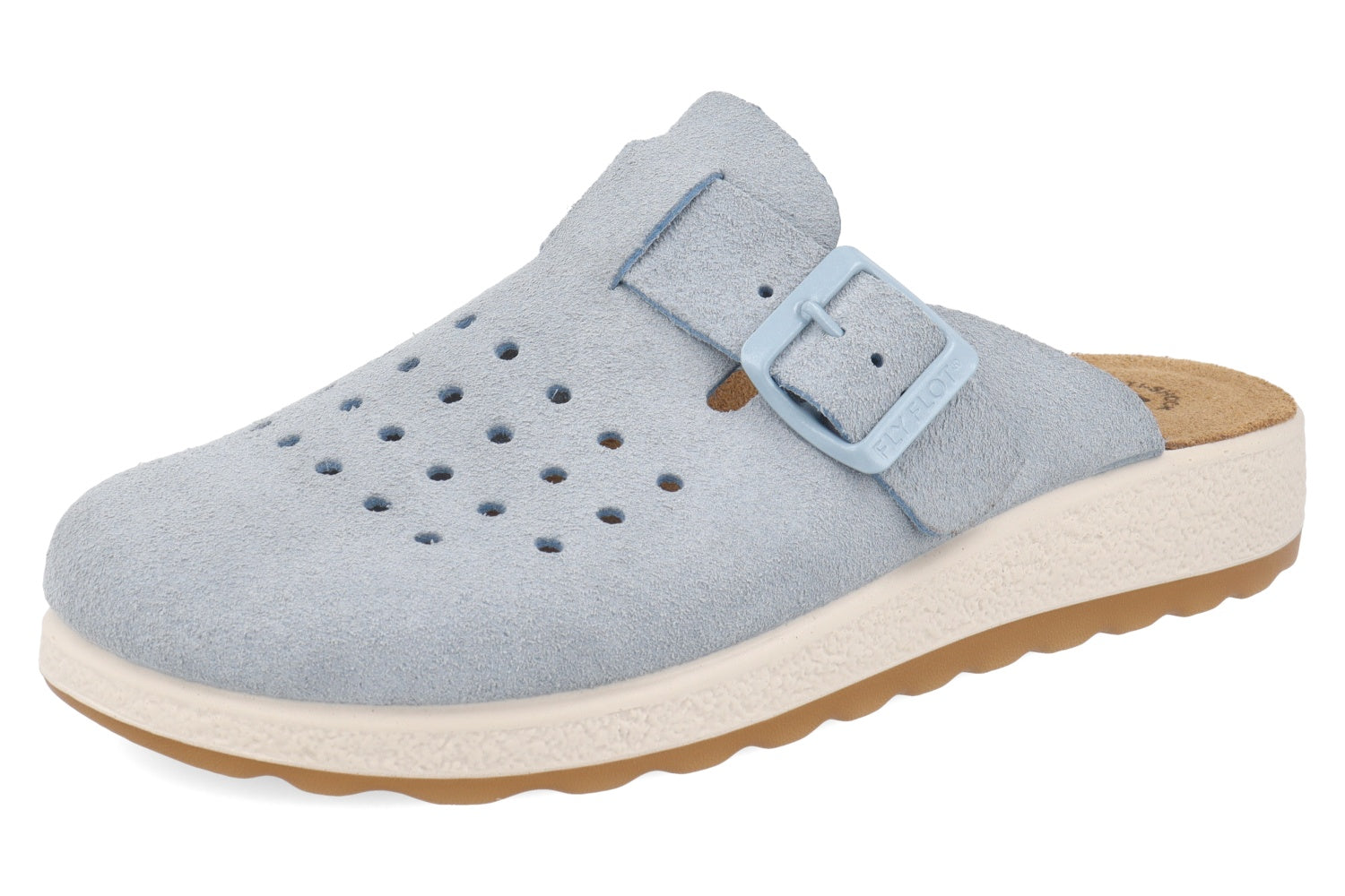 fly-flot-damen-pantolette-aus-leder-mit-verstellbarem-riemen image 1