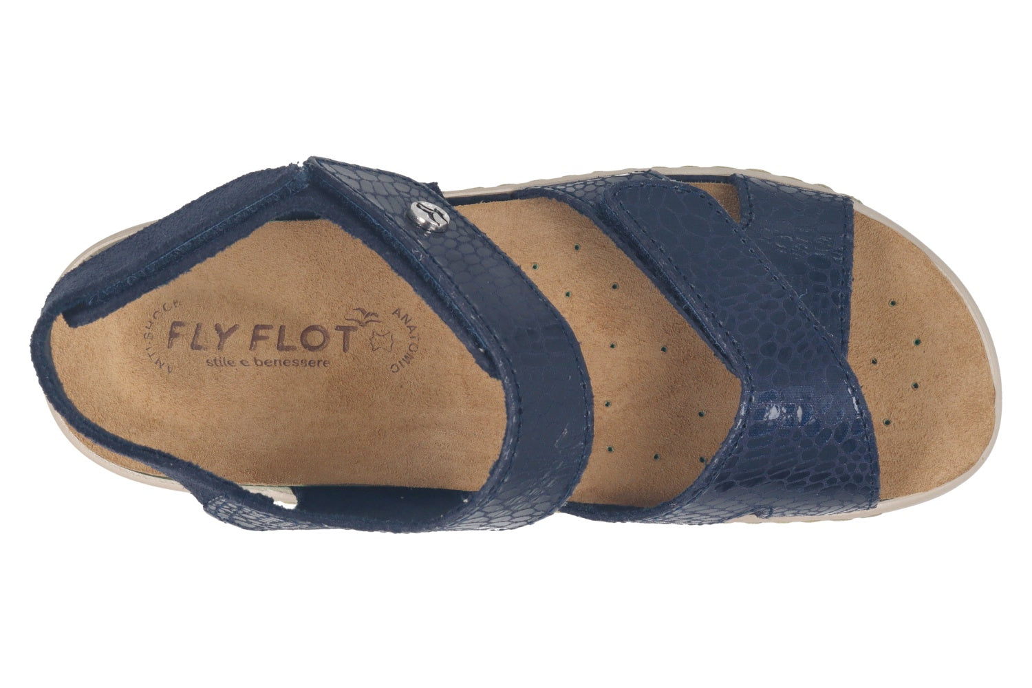 fly-flot-damen-sandale-aus-leder-mit-klett-und-herausnehmbarem-fu-bett image 2