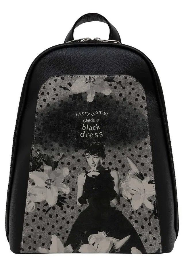 dogo-tidy-bag-veganer-damen-rucksack-black-dress image 1