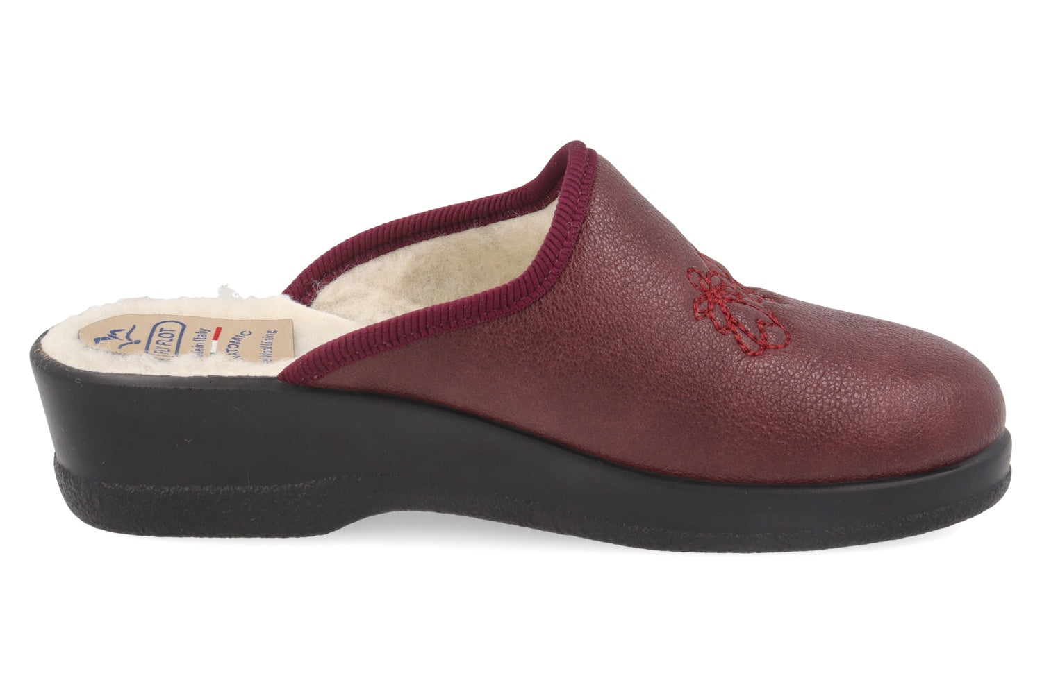 fly-flot-damen-pantolette-mit-echter-wolle-gef-ttert image 8