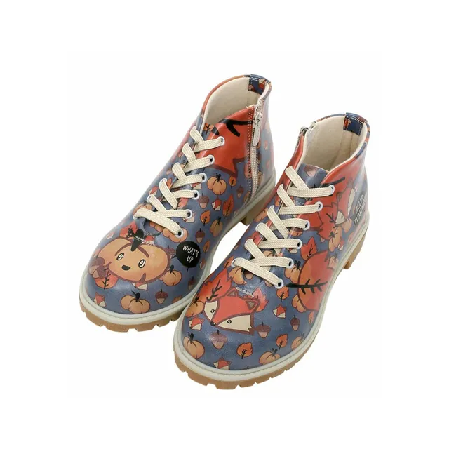 dogo-shortcut-boots-vegane-bunte-damen-stiefeletten-mit-rei-verschluss image 1