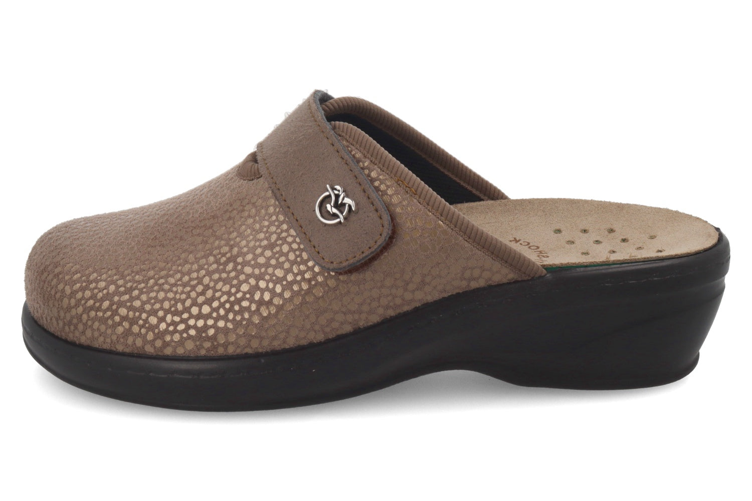 fly-flot-damen-pantolette-stretch-microfaser-klett-lederfu-bett-5-cm image 3