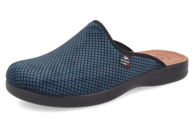 fly-flot-herren-ciabatta-pantolette-aus-weicher-microfaser-mit-leder-fu-bett image 1