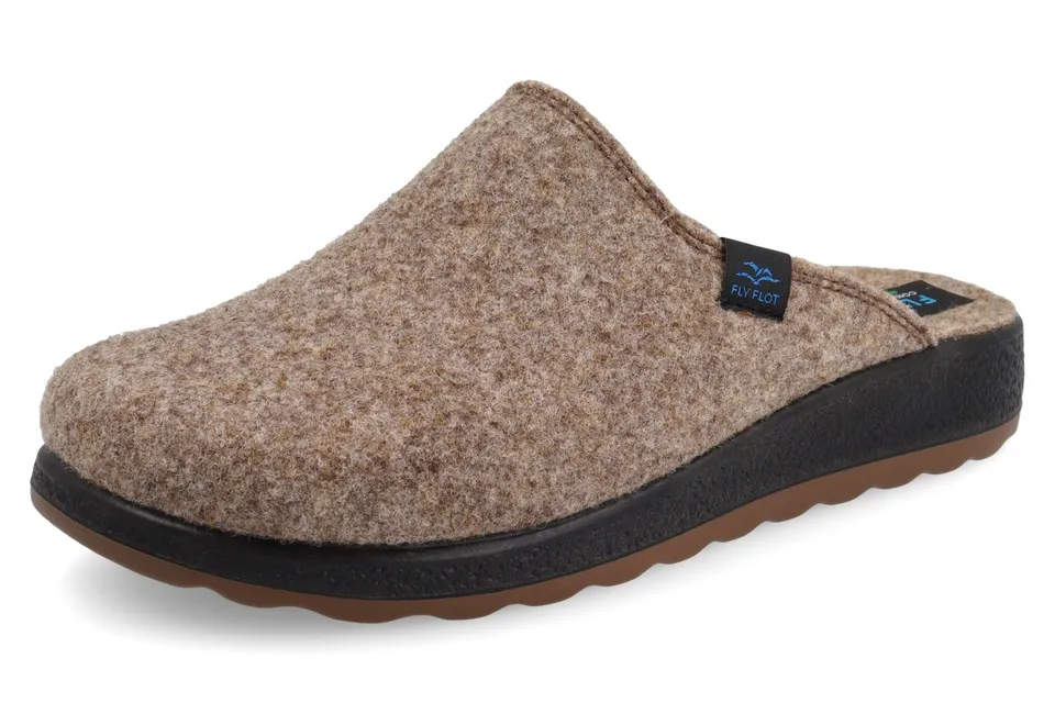 fly-flot-herren-hausschuh-aus-100-regenerierter-wolle-anti-shock-3-5-cm image 1