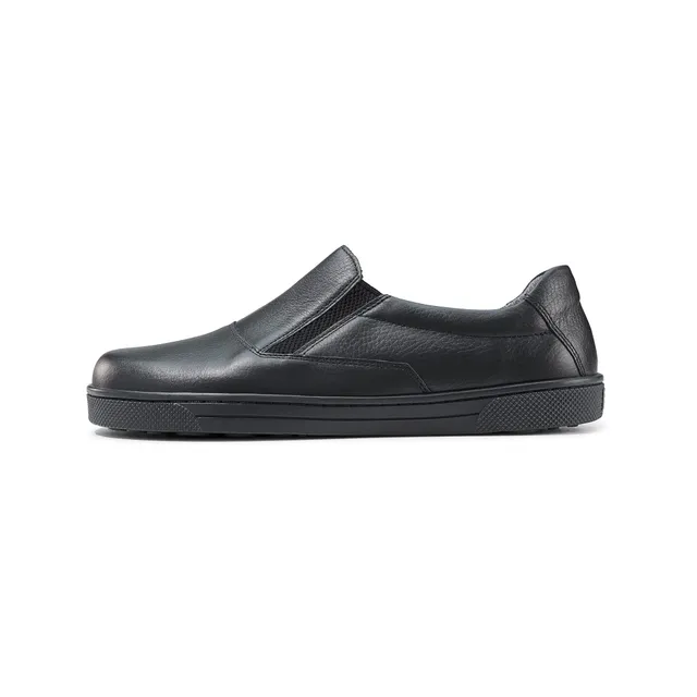 b-r-bastian-herren-slipper-schwarz-flach image 1