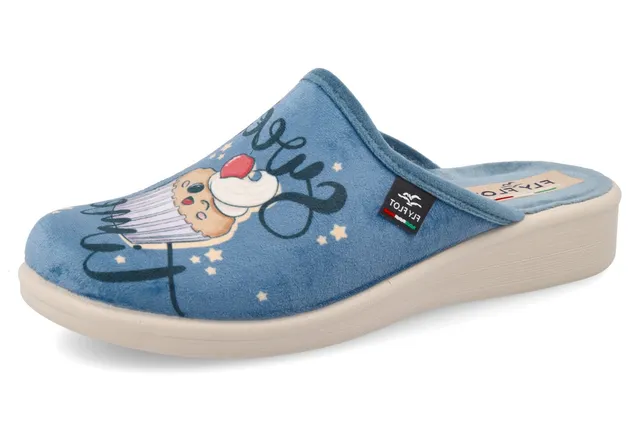 fly-flot-damen-pantolette-stoff-mit-anti-shock-3-5-cm-sohle image 1