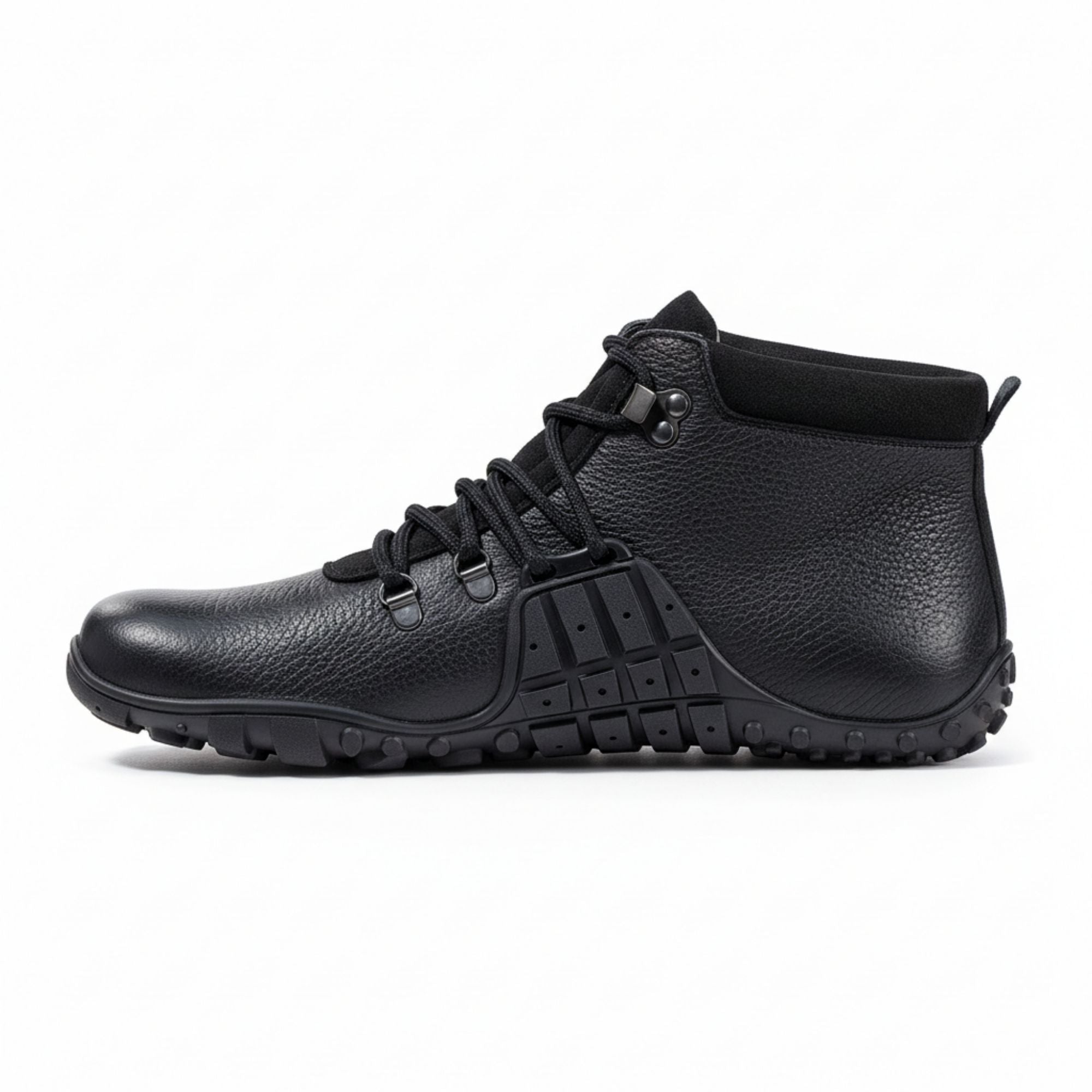 b-r-mountain-barefoot-wanderschuh-leder-braun-schwarz image 1