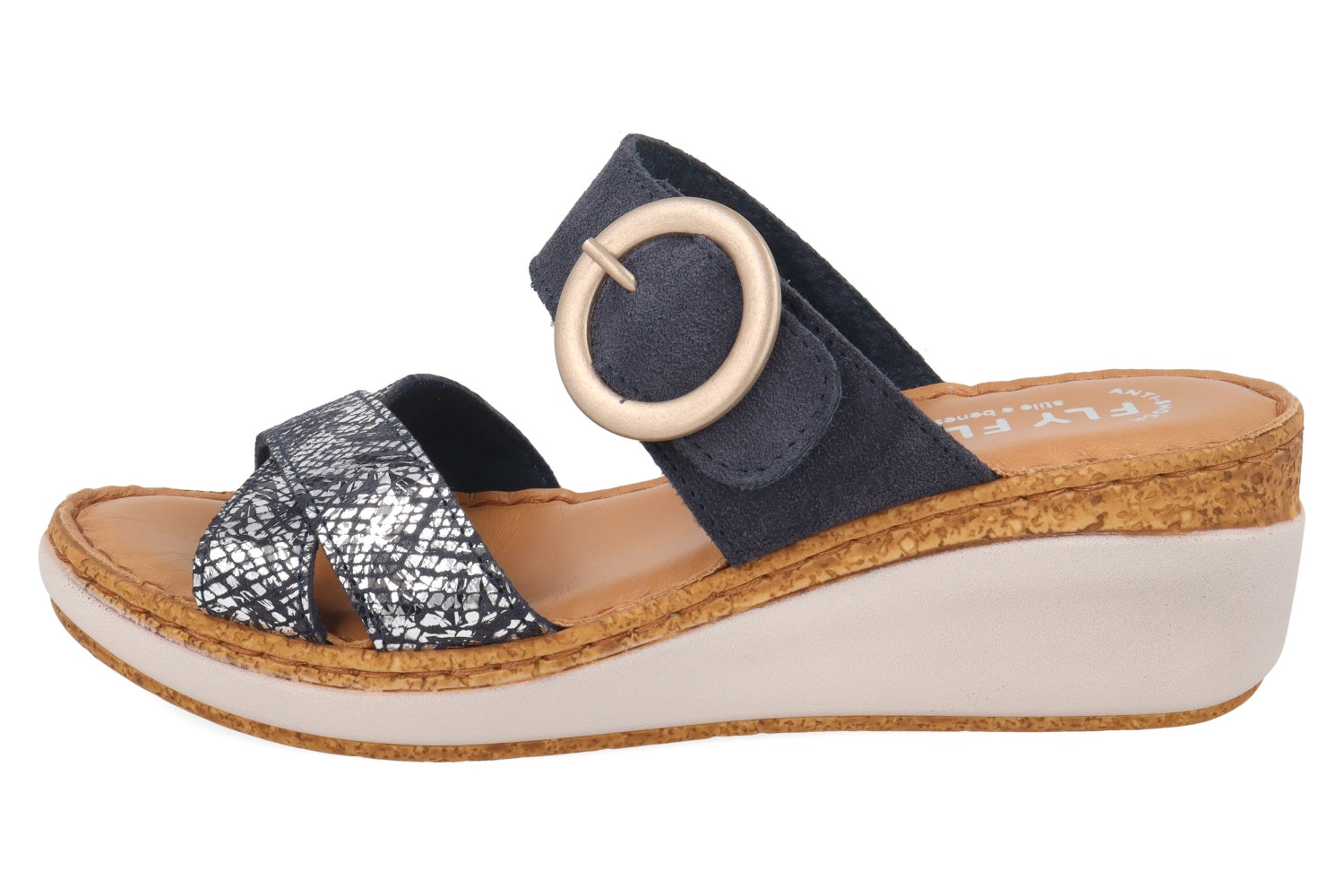fly-flot-ciabatta-damen-pantolette-aus-echtleder-keil-6-cm-leder-fu-bett image 3