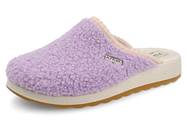 fly-flot-damen-ciabatta-aus-wollfilz-pantoffel-mit-3-cm-sohle image 1