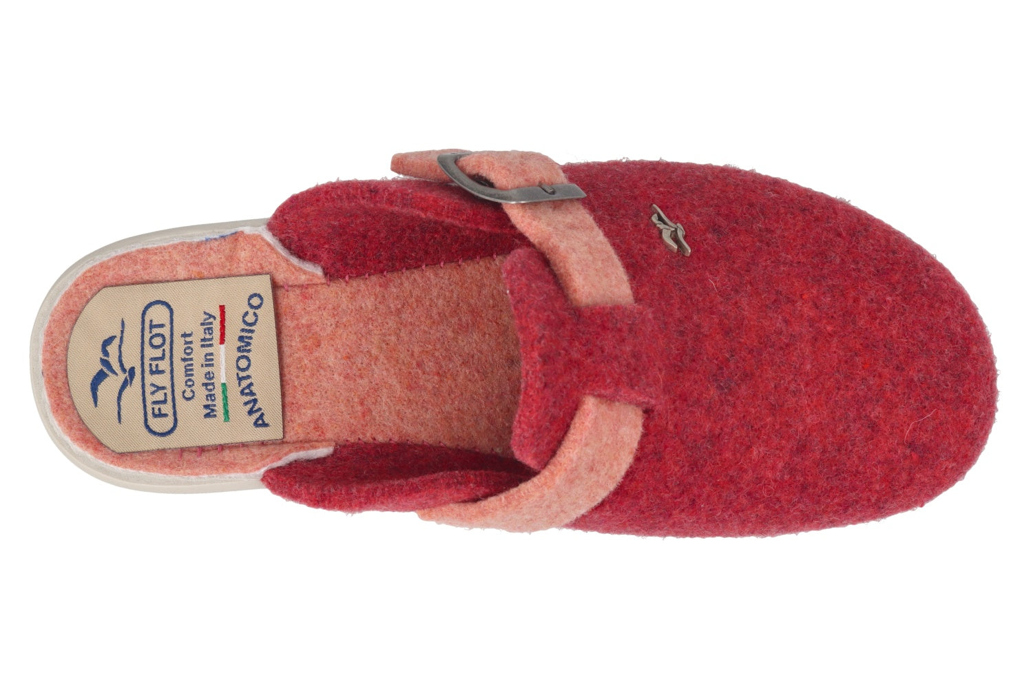 fly-flot-damen-pantolette-microfaser-mit-schnalle-3-cm-sohle image 2