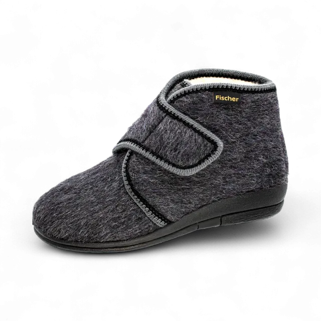 fischer-markenschuh-damen-hausstiefel-dora-2530-wollfilz image 1