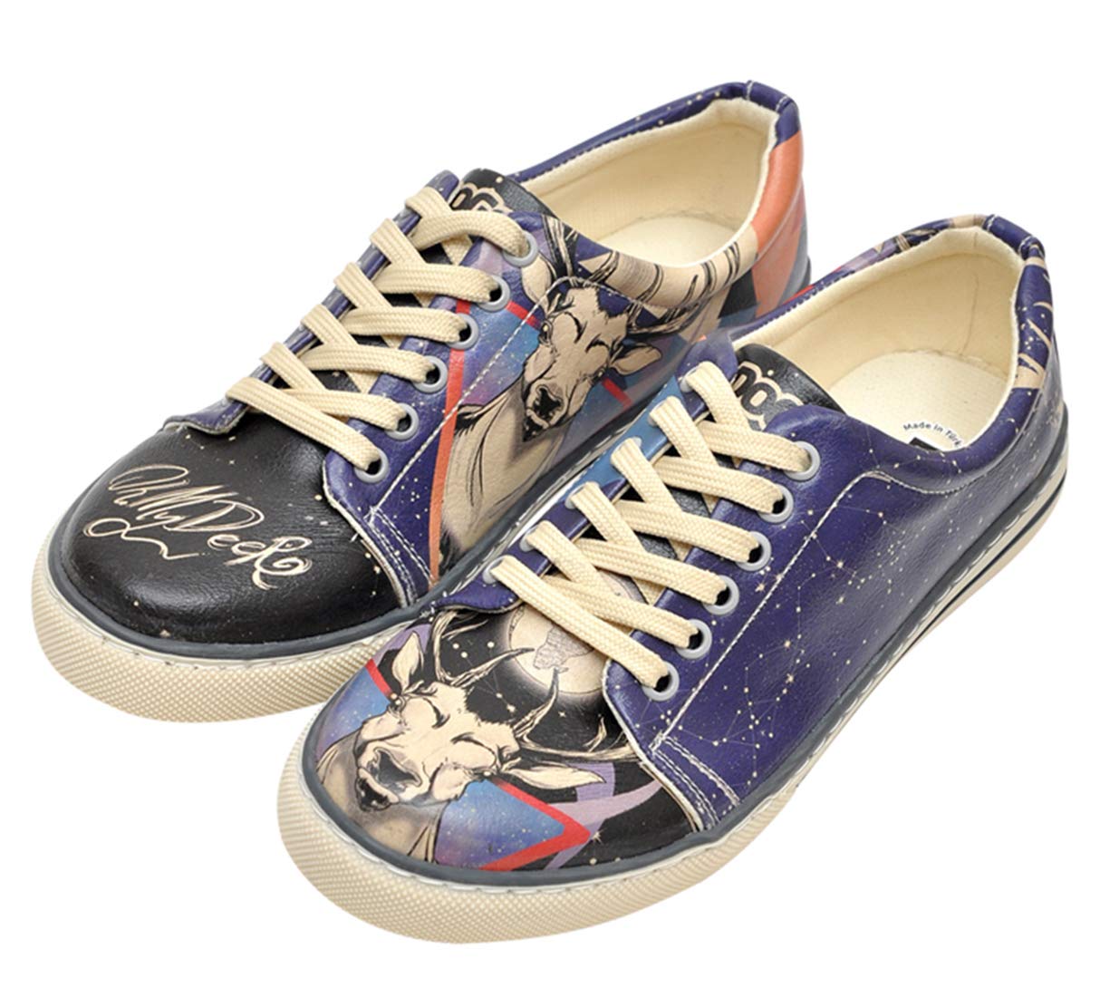 dogo-damen-sneakers-sneaker-veganer-leder-sneaker-mit-print image 1