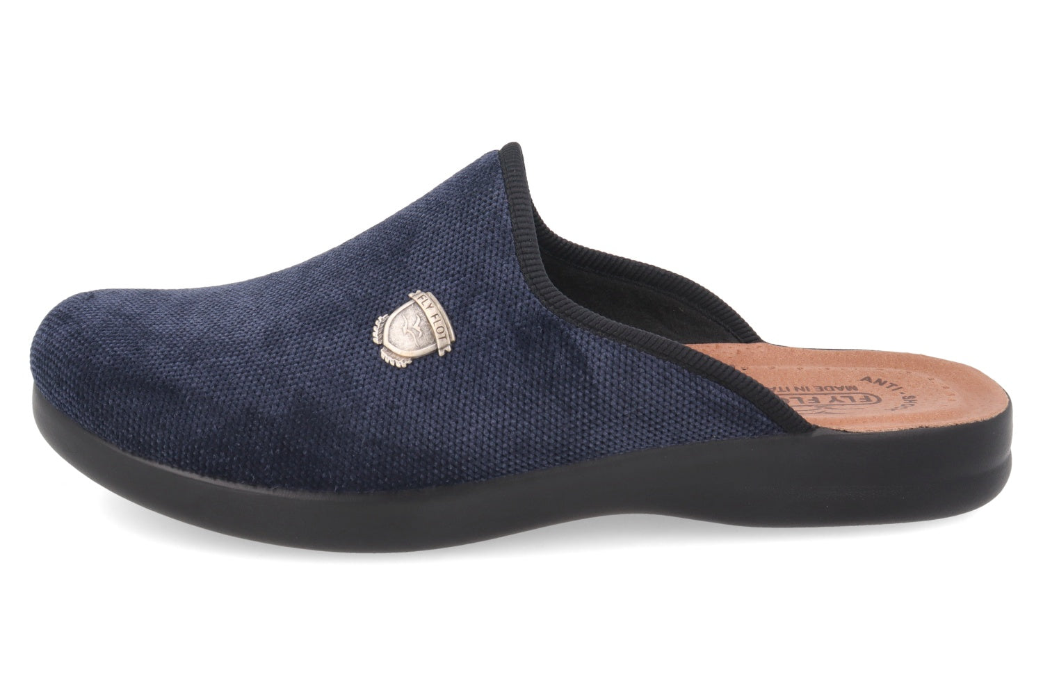 fly-flot-herren-pantolette-aus-weicher-microfaser-mit-leder-fu-bett image 3