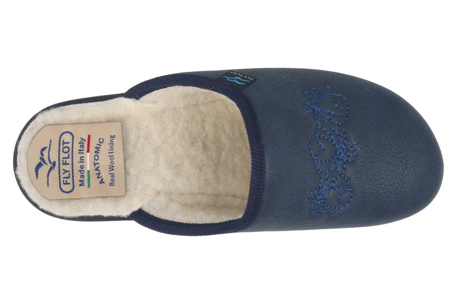 fly-flot-damen-pantolette-mit-echter-wolle-gef-ttert image 2