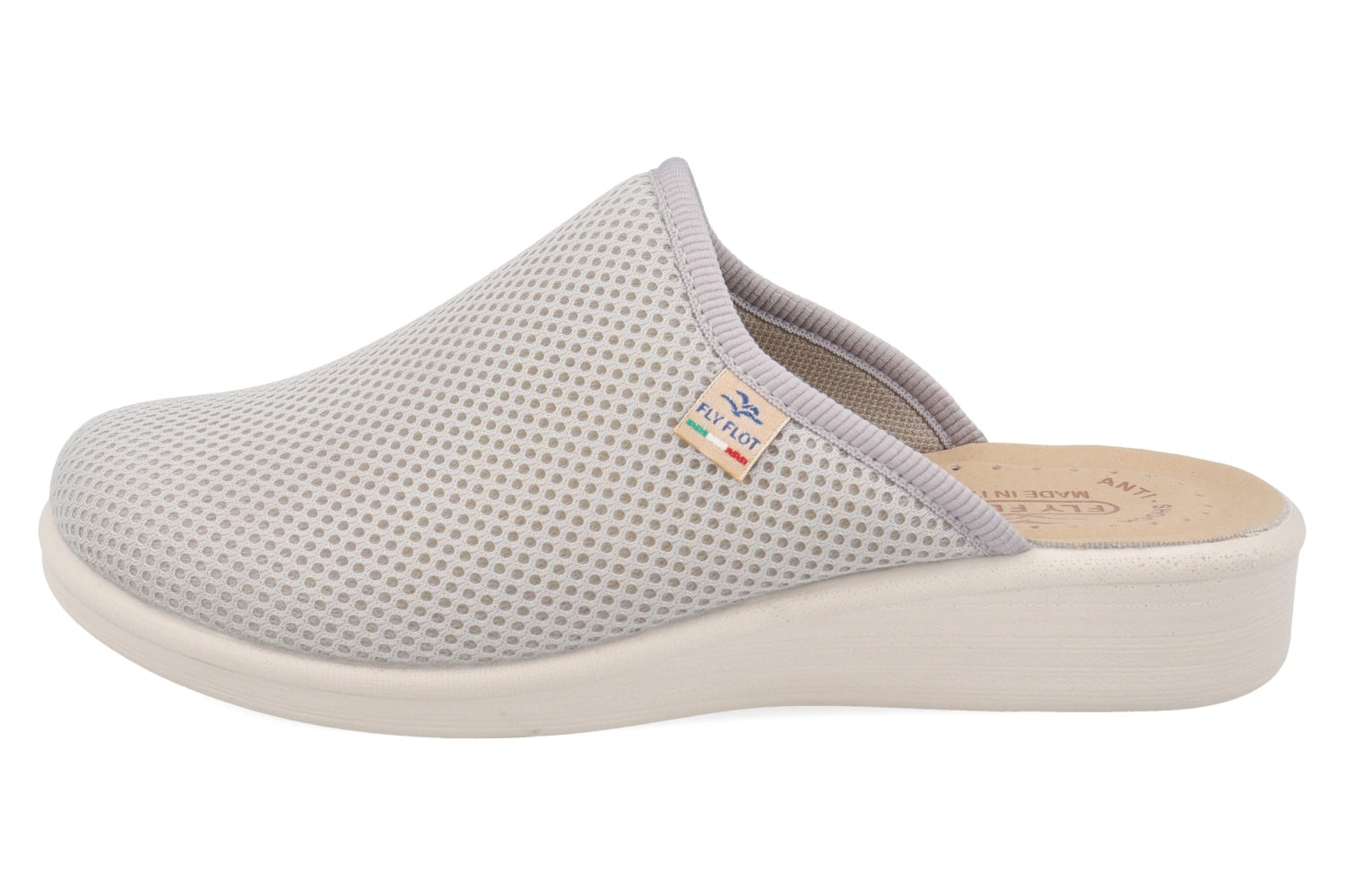 fly-flot-damen-pantolette-aus-elastischem-netz-mit-leder-fu-bett image 7