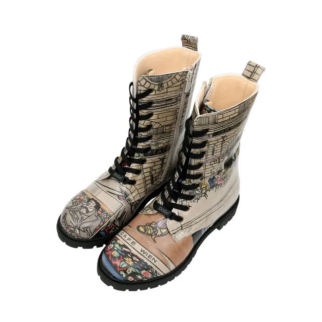 dogo-zipsy-boots-damen-stiefeletten-vegan-bunt image 1