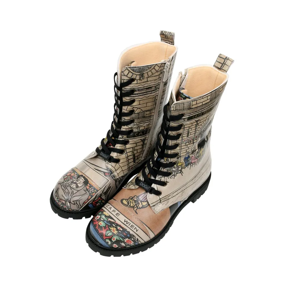 dogo-zipsy-boots-damen-stiefeletten-vegan-bunt image 1