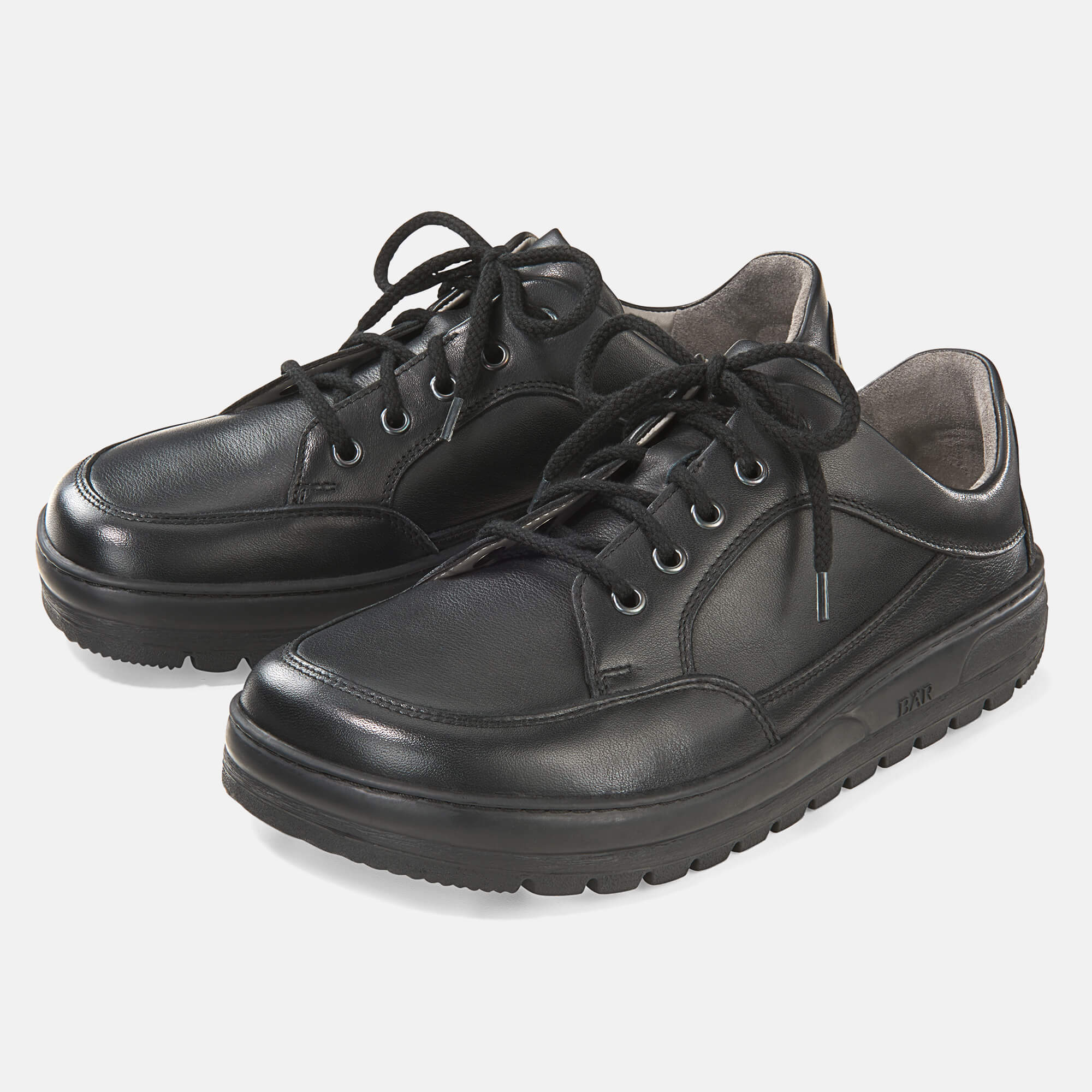 b-r-tobago-herren-schn-rschuh-rindleder-braun-schwarz image 2