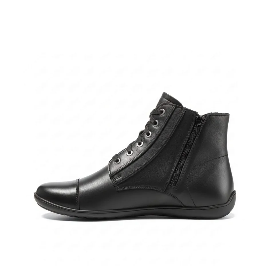 b-r-jason-herren-barfu-schuh-braun-schwarz-weblamm image 1