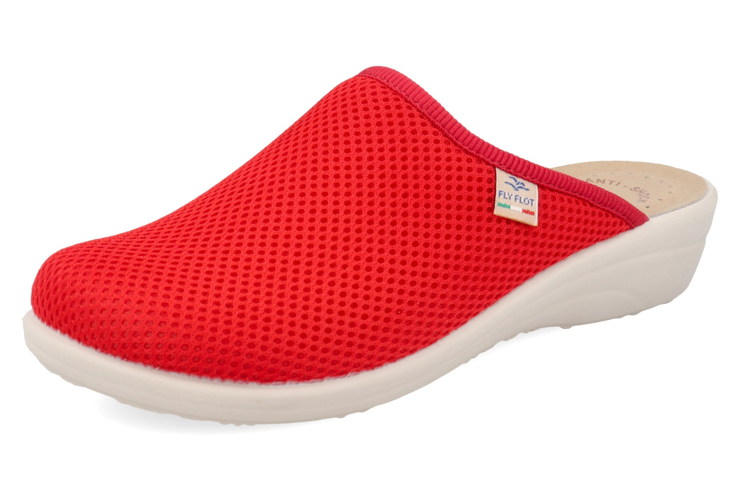 fly-flot-damen-pantolette-elastisches-netz-anti-shock-lederfu-bett image 5