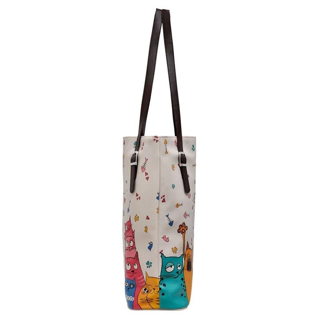 dogo-tall-bag-vegane-damen-schultertasche-umh-ngetasche-cat-lovers image 2