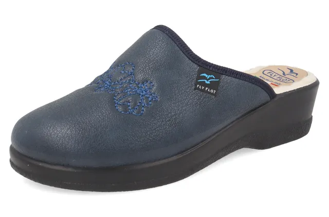 fly-flot-damen-pantolette-mit-echter-wolle-gef-ttert image 1