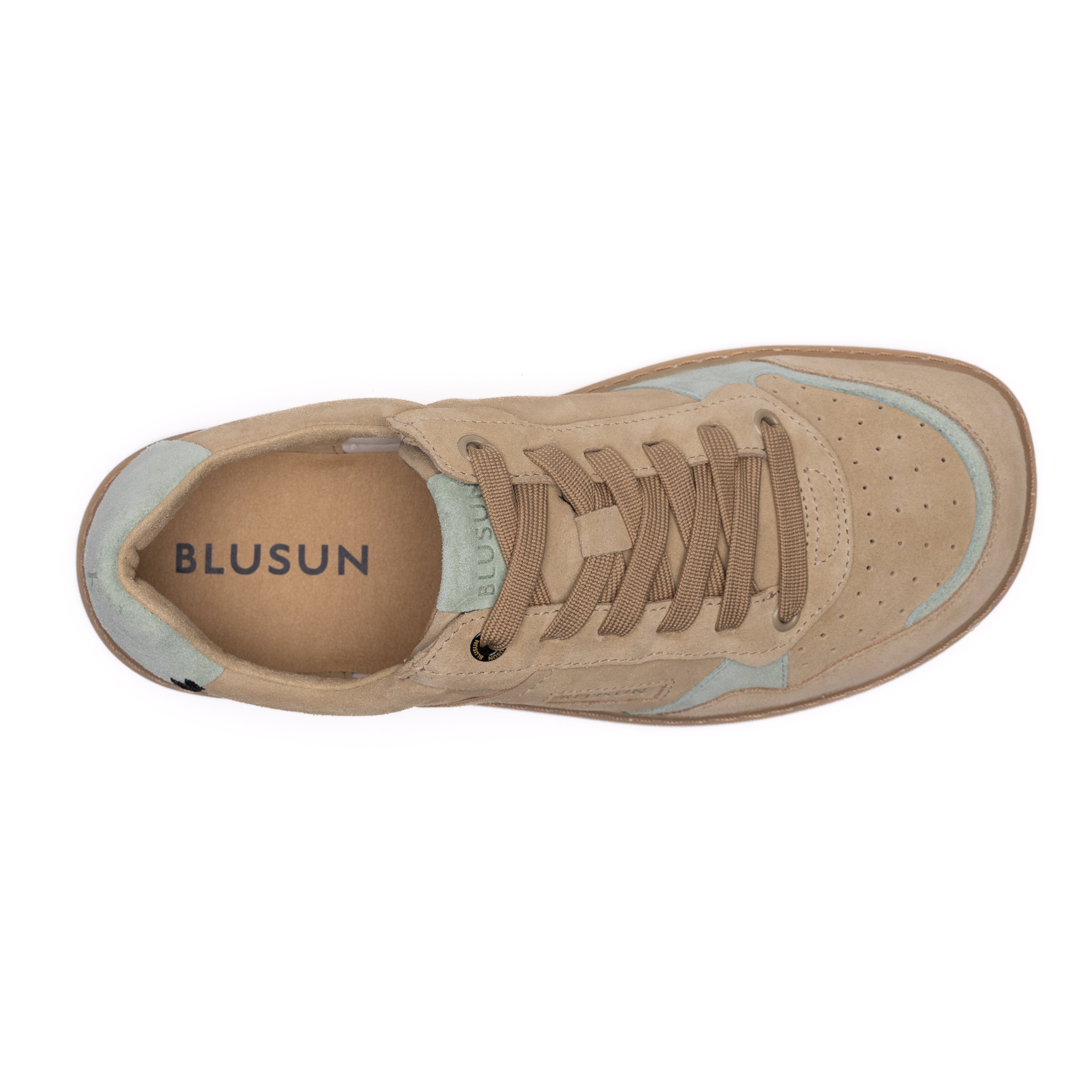 blusun-blsn-600-w-barfu-court-sneaker-damen-beige-green-plus-weite image 3