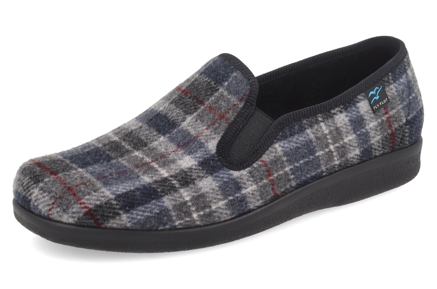 fly-flot-herren-pantoffel-aus-samt-mit-gummizug image 1