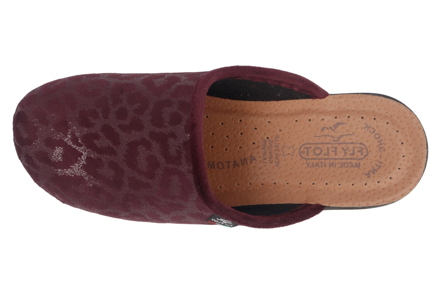 fly-flot-damen-pantolette-aus-weicher-microfaser-leder-fu-bett-5-cm-keilsohle image 2
