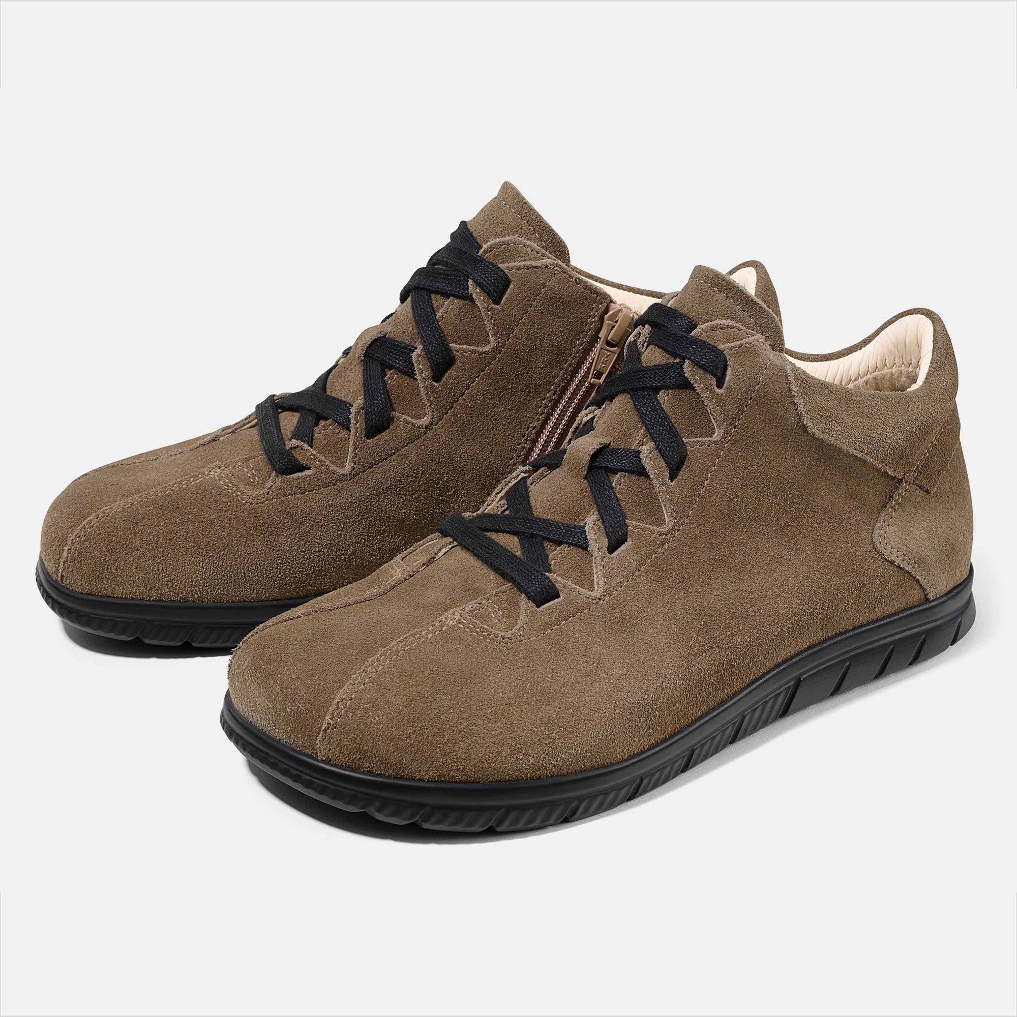 b-r-lina-damen-schn-rschuhe-stiefelette-blau-braun image 2