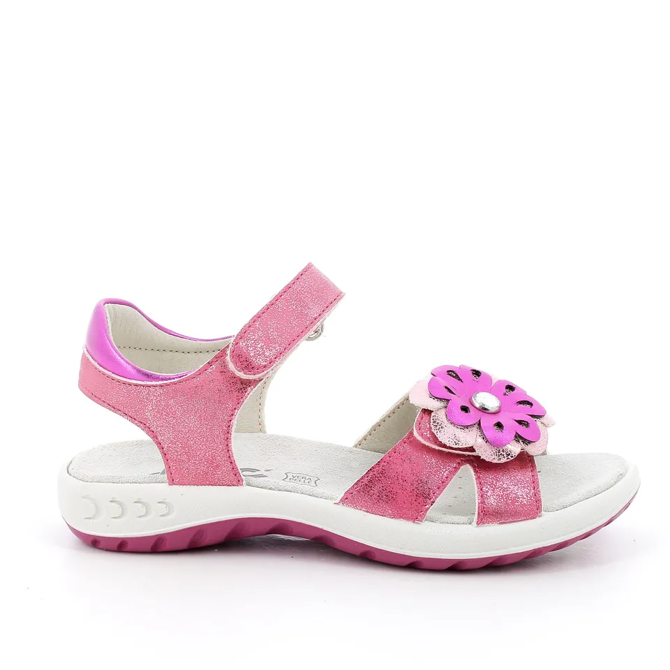 imac-sandale-m-dchen-fuchsia-blume-doppelklett image 1