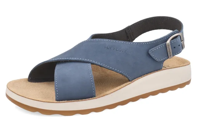 fly-flot-damen-sandale-leder-mit-verstellbarem-riemen image 1