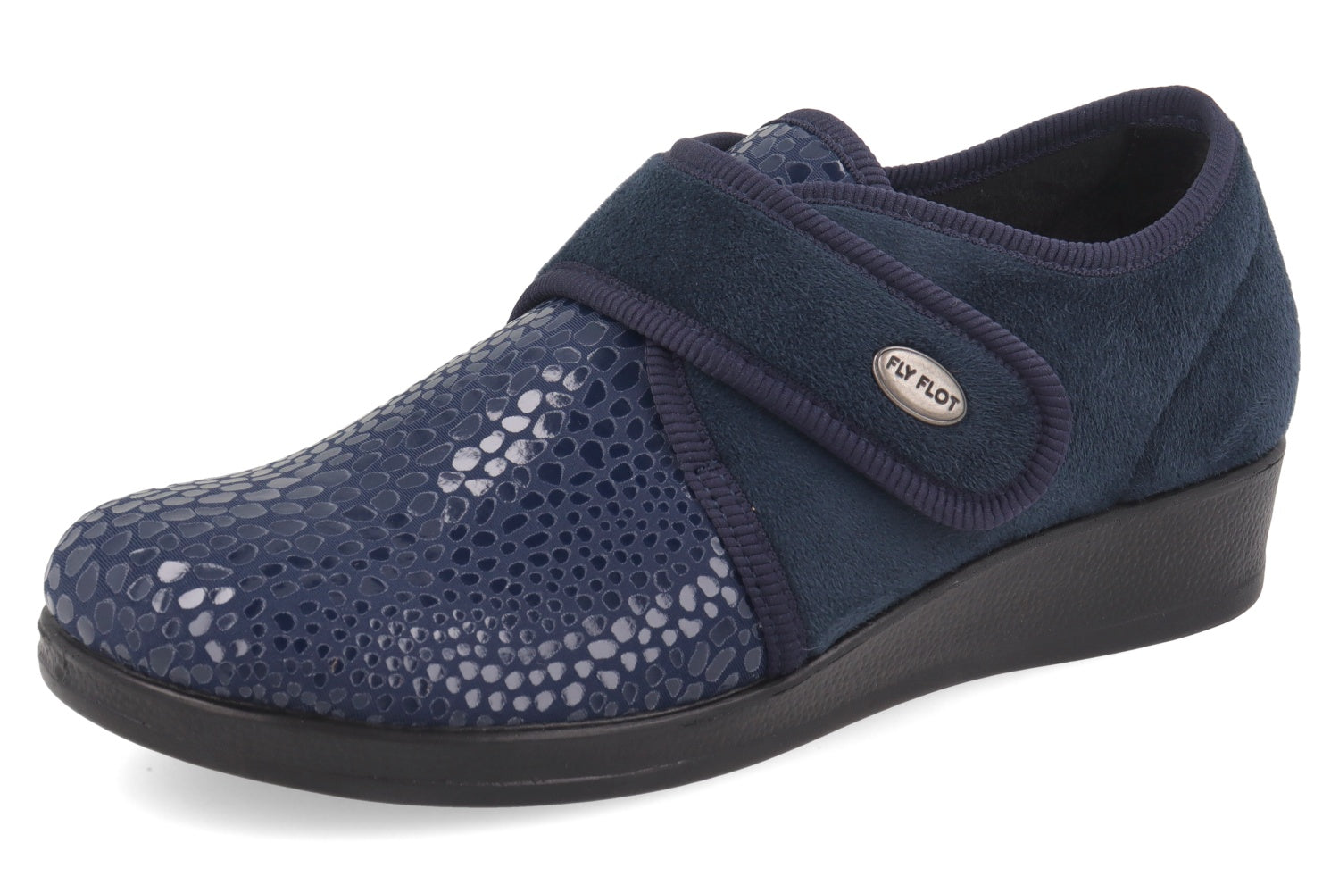 fly-flot-damen-pantoffel-aus-elastischer-mikrofaser-mit-klett image 1