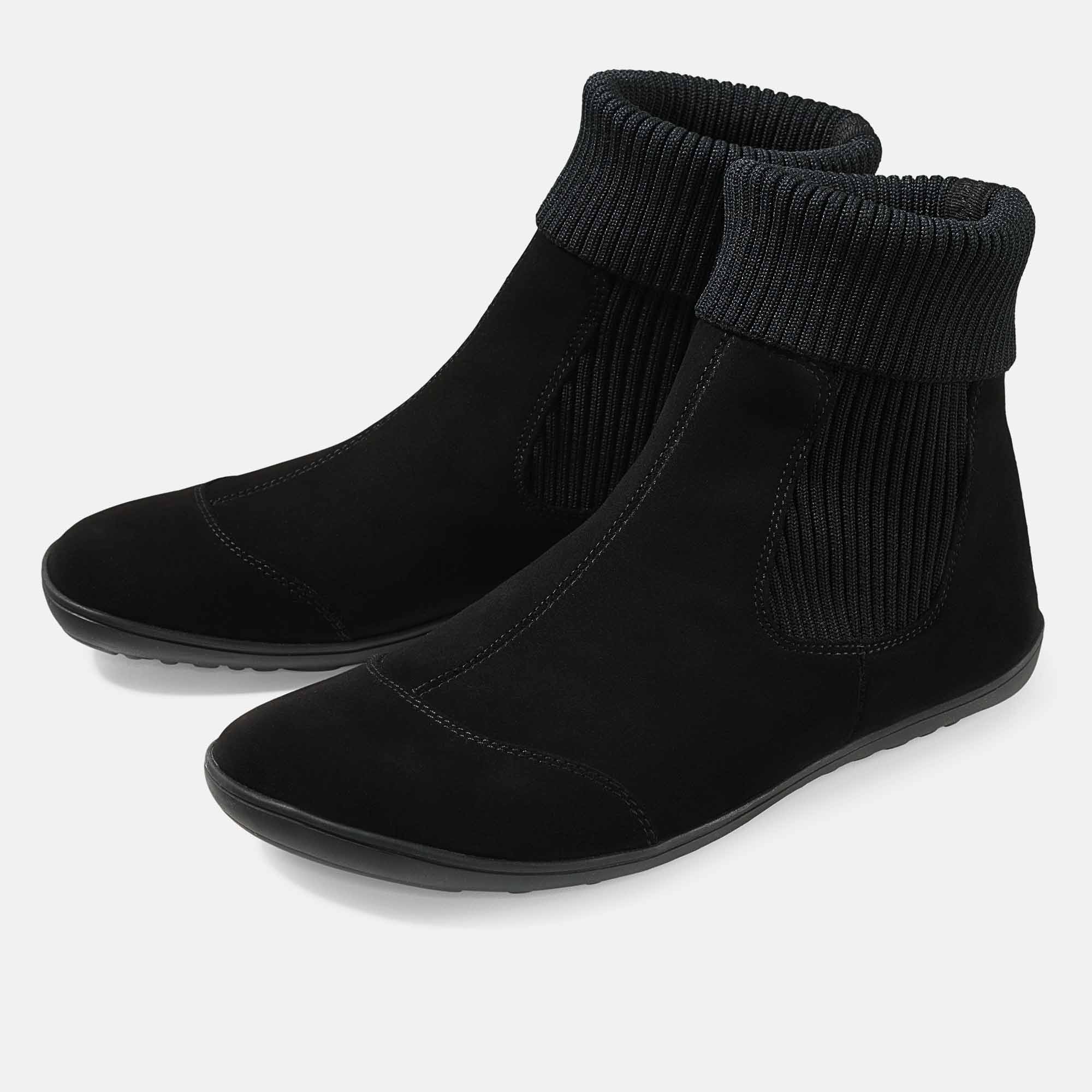 b-r-jody-damen-slipper-veloursleder-strick-filzfutter image 2