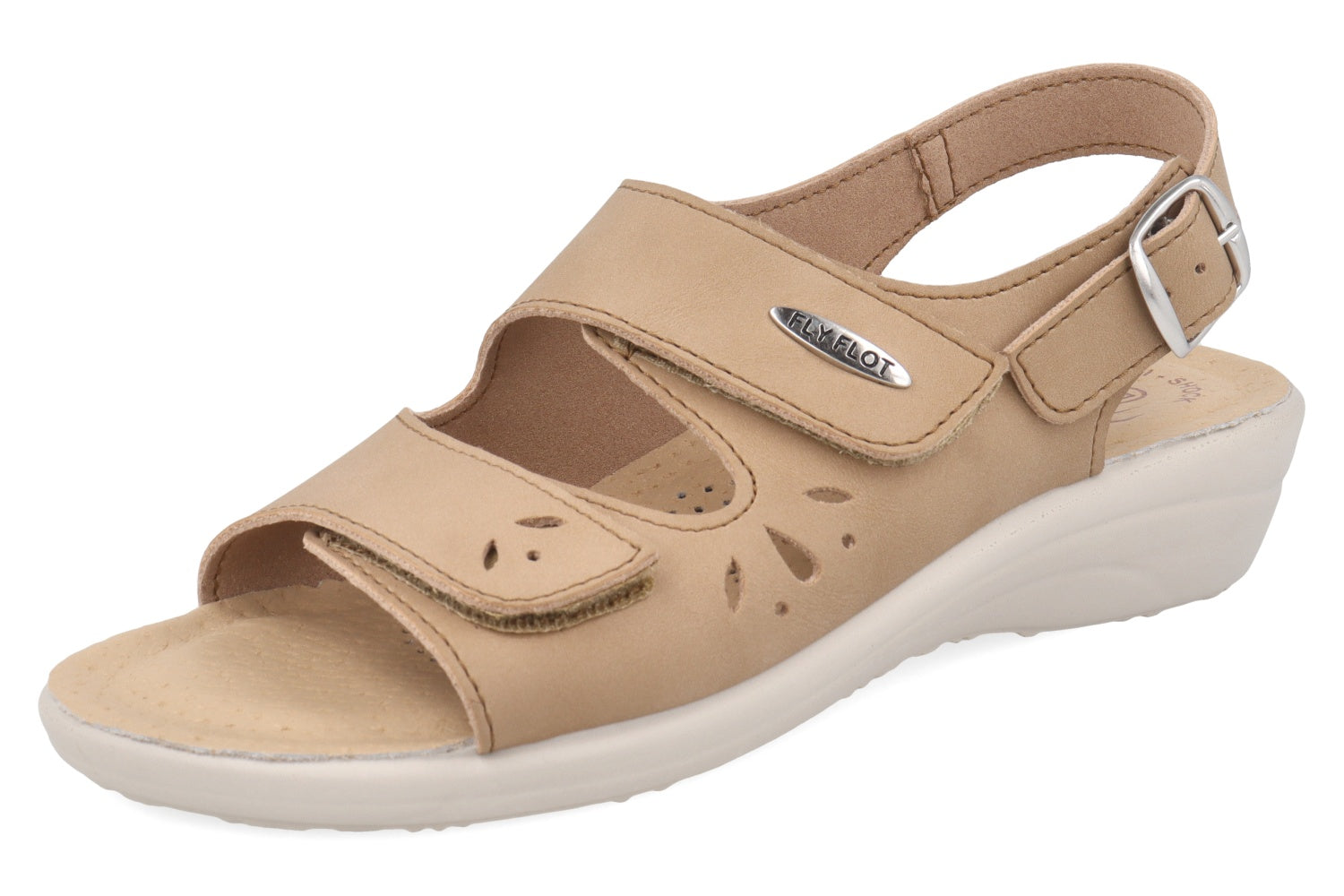 fly-flot-damen-sandalo-sandale-aus-eco-leder-mit-klett-und-4-cm-keilsohle image 1